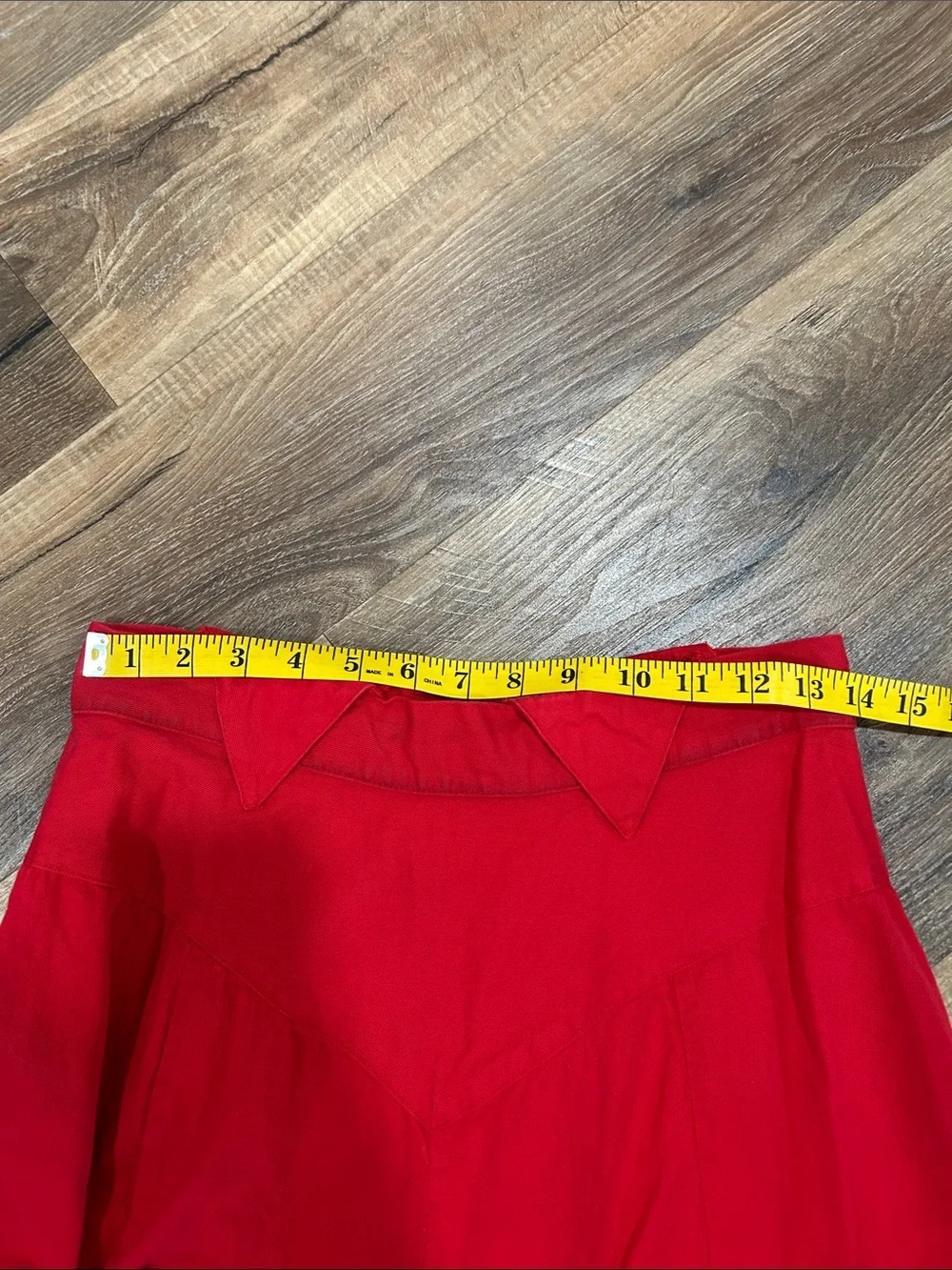 Vintage Circle T by Marilyn Lenox Red Concho Western Rodeo Skirt Womens 13/14 - Picture 13 of 14